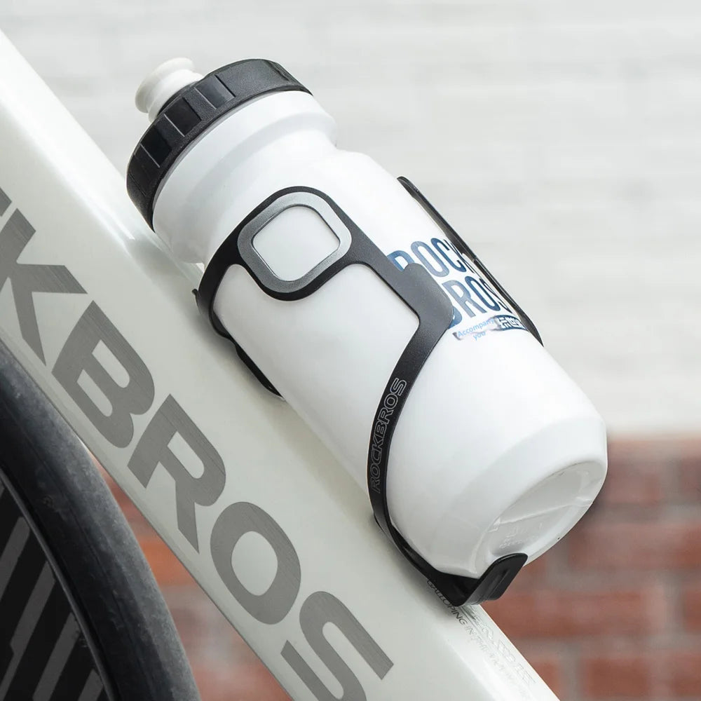 ROCKBROS BBC2504 Bicycle Water Bottle Cage Aluminum Alloy Lightweight Kettle Holder for Mountain / Road / Folding Bike - Black - 6
