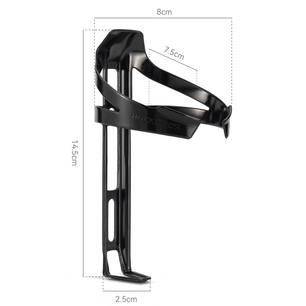 ROCKBROS CR-07 Aluminum Alloy Ultralight Bicycle Water Bottle Cage for Road Mountain Folding Bike - Black - 1