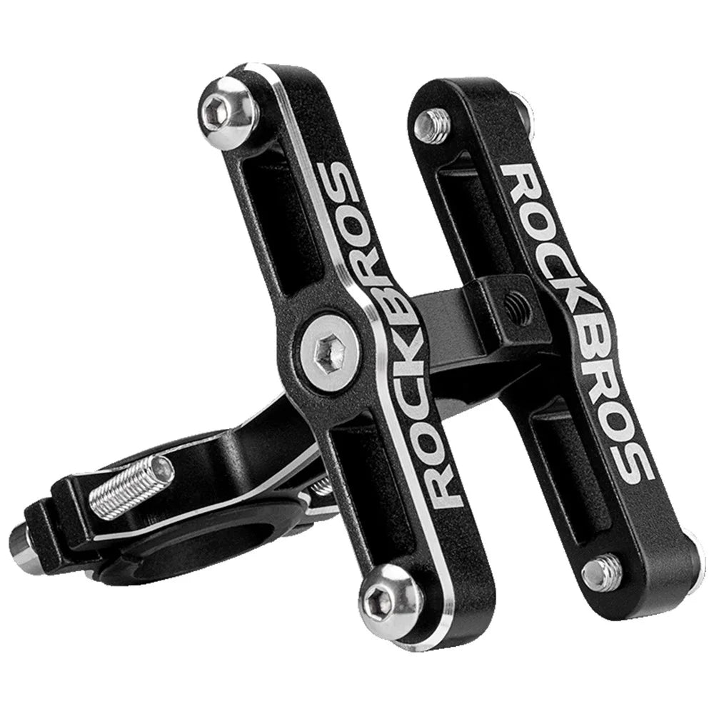 ROCKBROS KS-415 Aluminum Alloy MTB Road Bike Bottle Mount Adapter Double Side Water Bottle Cage Holder Adapter - 2