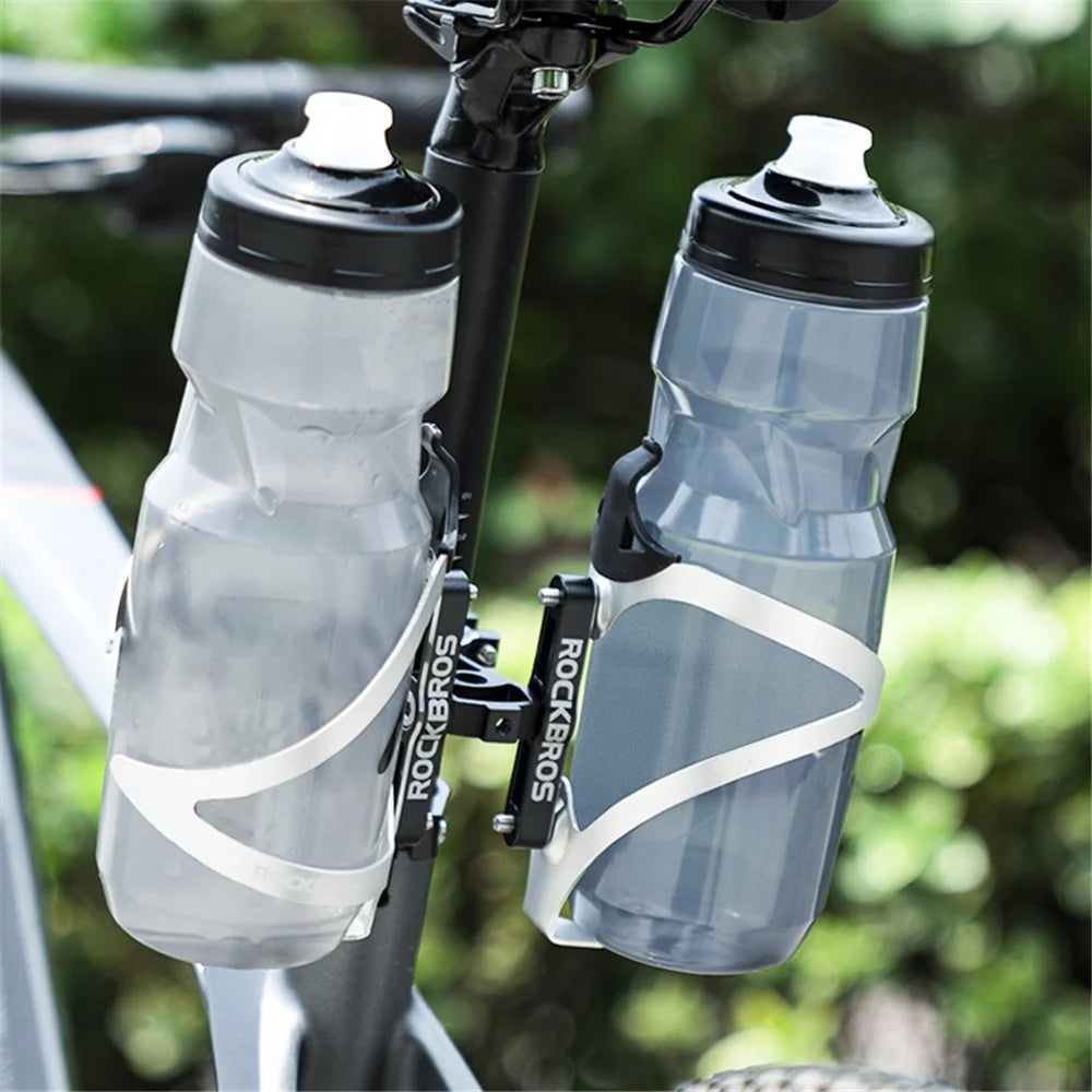 ROCKBROS KS-415 Aluminum Alloy MTB Road Bike Bottle Mount Adapter Double Side Water Bottle Cage Holder Adapter - 5