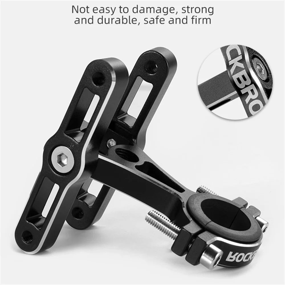 ROCKBROS KS-415 Aluminum Alloy MTB Road Bike Bottle Mount Adapter Double Side Water Bottle Cage Holder Adapter - 7