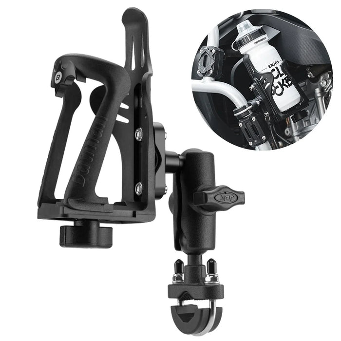 ROCKBROS 3D Motorcycle Electric Bike Bicycle Water Bottle Cage Motorbike Bottle Holder Rack - 1