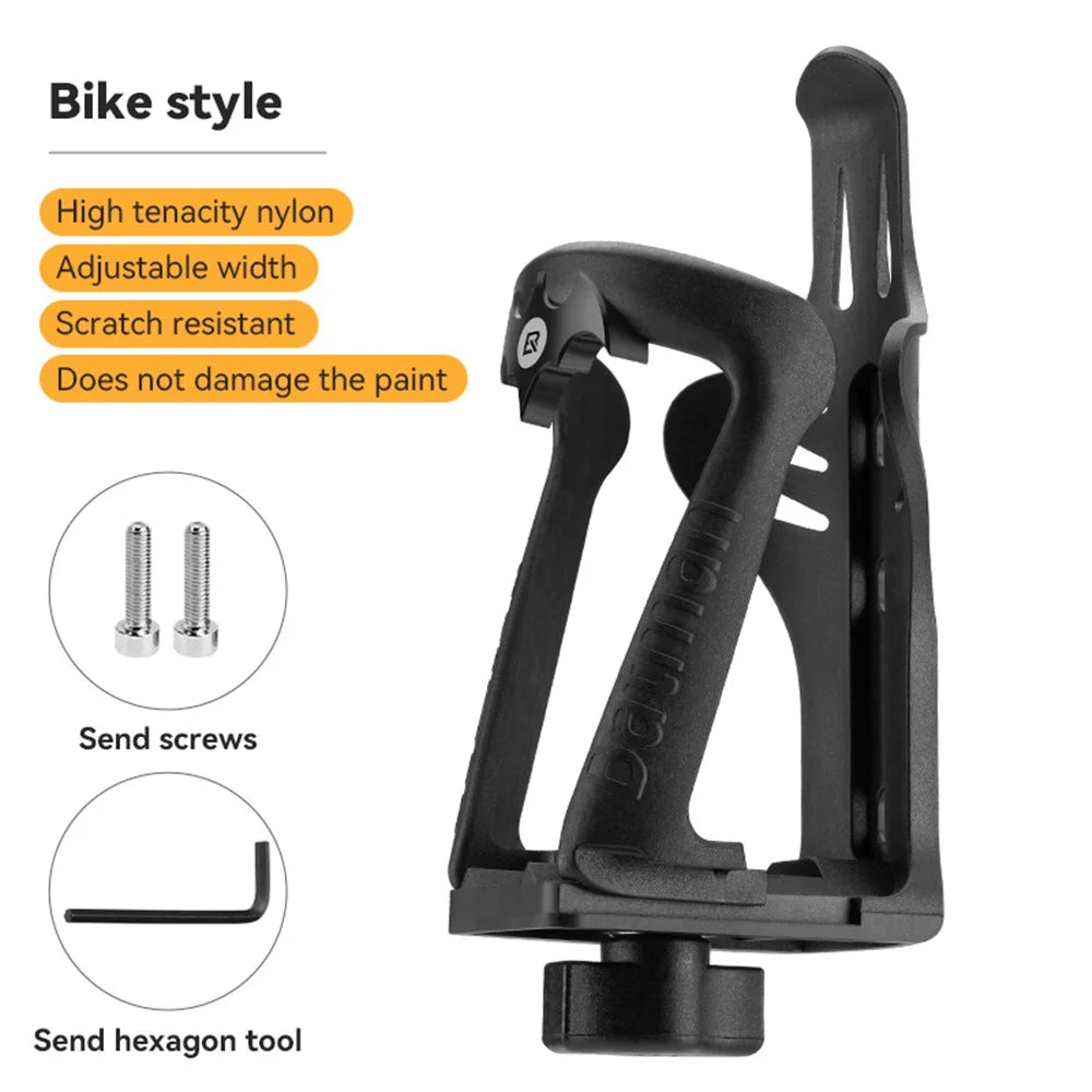 ROCKBROS 1D Bike Water Bottle Cage Bicycle Cycling Adjustable Width Nylon Bottle Holder Rack - 3