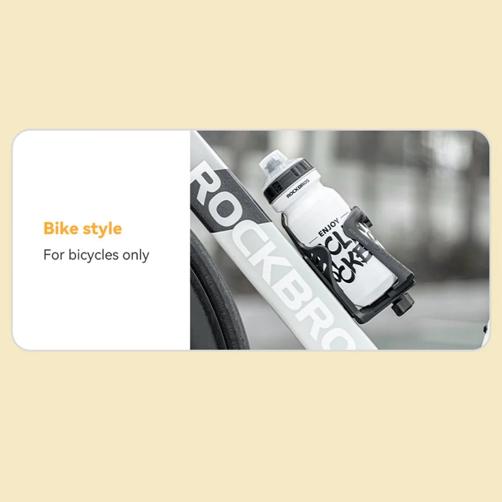 ROCKBROS 1D Bike Water Bottle Cage Bicycle Cycling Adjustable Width Nylon Bottle Holder Rack - 4