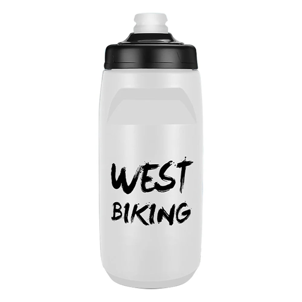 WEST BIKING YP0721041 620ML PP+Silicone Outdoor Water Bottle (BPA Free, without FDA Certification) - Transparent / White - 1