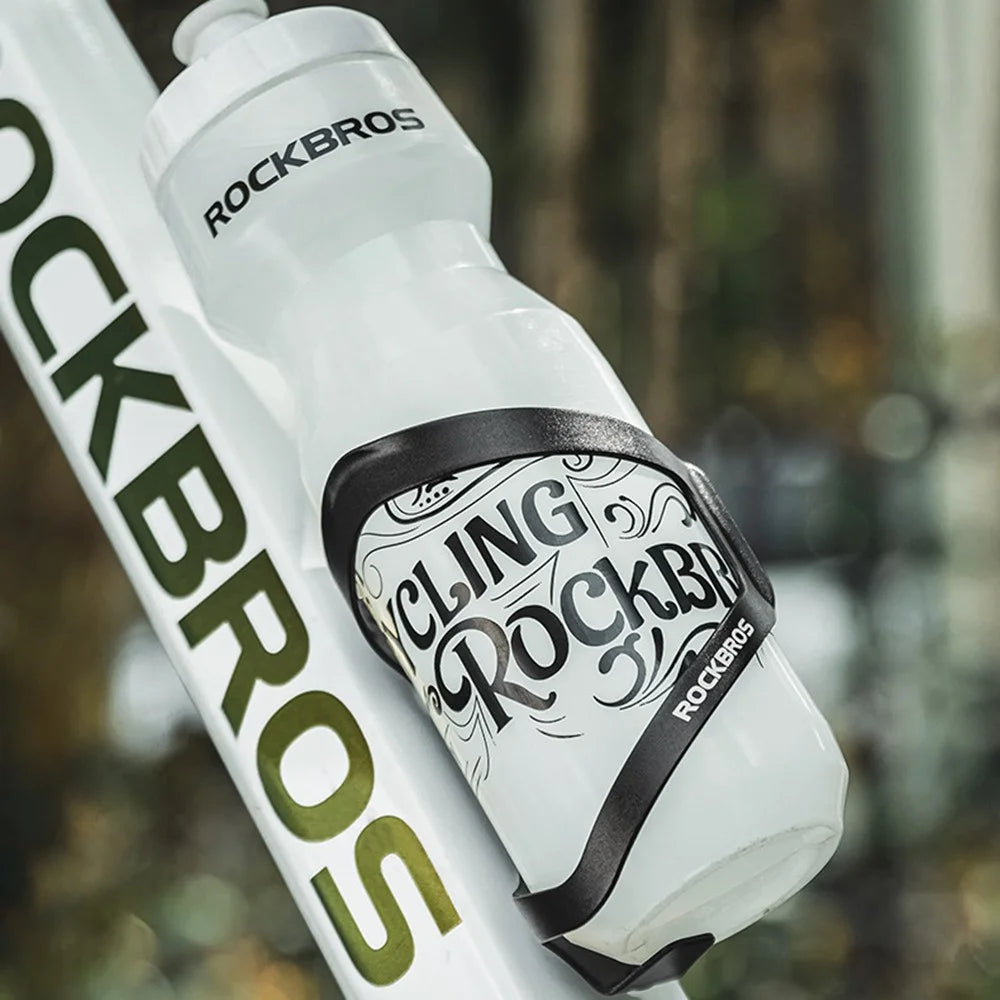 ROCKBROS CR-01 Aluminum Alloy Bicycle Water Bottle Cage MTB Road Bike Bottle Holder Rack - Black - 3