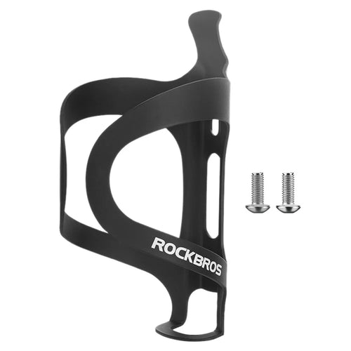 ROCKBROS 2022-11a  MTB Bicycle Water Bottle Cage Aluminum Alloy Road Bike Bottle Holder Bracket - Black - 1