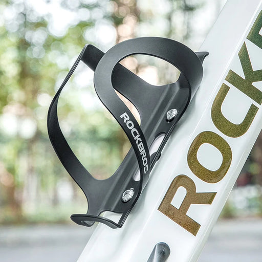 ROCKBROS 2022-11a  MTB Bicycle Water Bottle Cage Aluminum Alloy Road Bike Bottle Holder Bracket - Black - 2