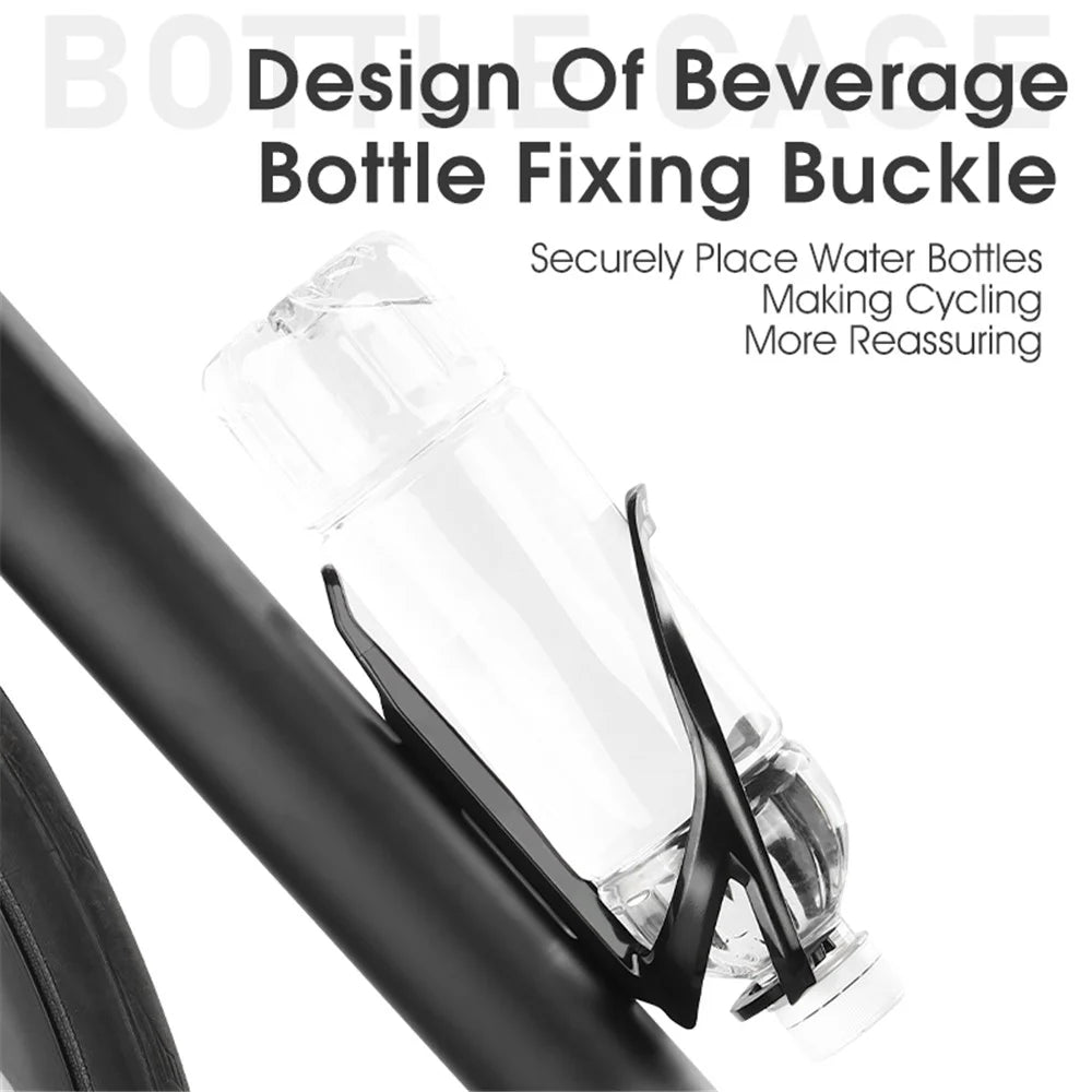 WEST BIKING YP0704043 Bicycle Water Bottle Cage PC+Fiberglass Bike Bottle Mount Bracket - Black - 2
