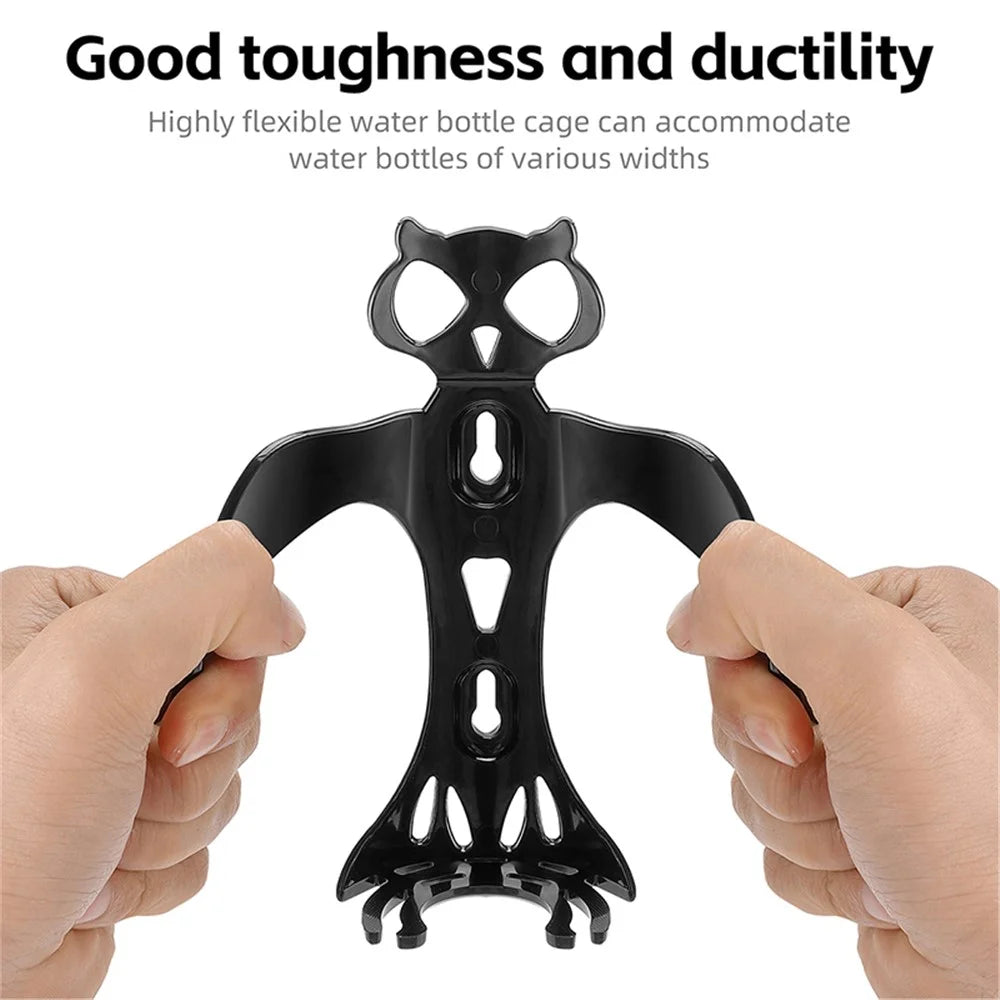 WEST BIKING YP0704044 Bike Water Bottle Cage High Strength PC Bicycle Bottle Holder Bracket - Black - 3