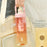 1000ml Gradient Color Drinking Cup Outdoor Portable Water Bottle with Tea Divider - Tangerine Pink - 2