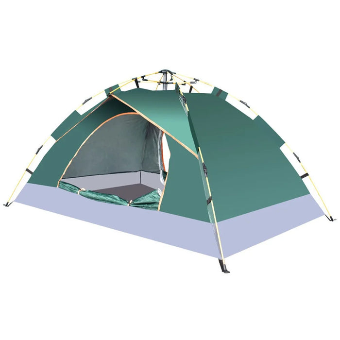 Outdoor Camping Tent Rain-Proof Windproof Easy Open Automatic Tent, 200x150x110cm  - Blackish Green - 1