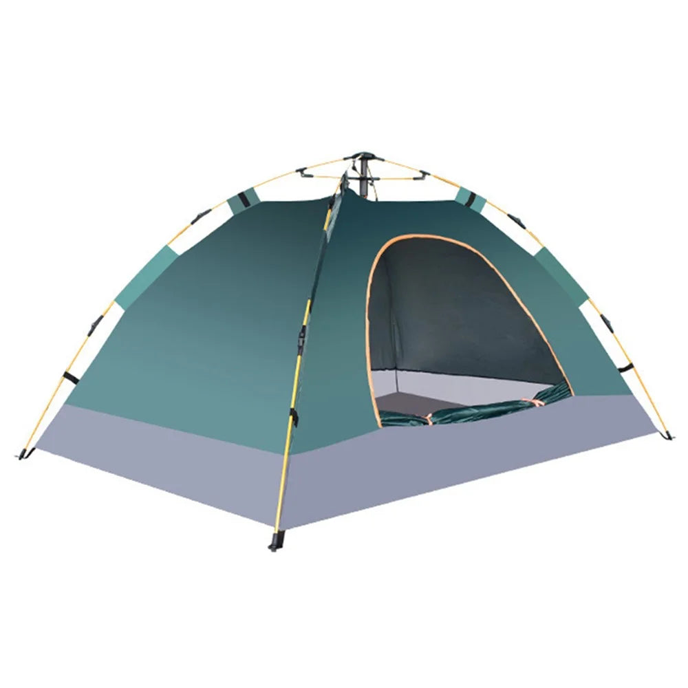 Outdoor Waterproof Shelter Automatic Camping Tent for 3-4 People, 200x150x110cm - Blackish Green - 1