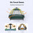 HEWOLF HW-Z1789 3-4 People Waterproof Hexagonal Automatic Tent Outdoor Camping Travel Tent - Camel - 7