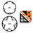 WEST BIKING YP0719272 Road Bike Chainring 130BCD 39T/53T Bicycle Aluminum Alloy Crankset Tooth Plate for 8/9/10/11 Speed Chain Wheel Double Crown - Black - 1