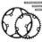 WEST BIKING YP0719272 Road Bike Chainring 130BCD 39T/53T Bicycle Aluminum Alloy Crankset Tooth Plate for 8/9/10/11 Speed Chain Wheel Double Crown - Black - 4