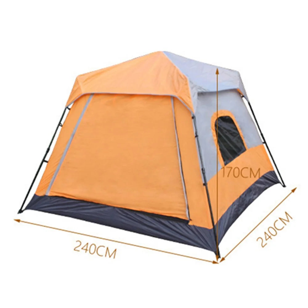 AXZZD001 Outdoor 6 People Automatic Tent Waterproof 210D Oxford Cloth Camping Beach Travel Tent - 7