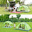 DESERT&FOX 3-4 People Outdoor Double Layer Automatic Tent Rainproof Dual Door Camping Hiking Tent - Green - 4