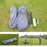 DESERT&FOX 3-4 People Outdoor Double Layer Automatic Tent Rainproof Dual Door Camping Hiking Tent - Green - 6