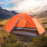 DESERT&FOX Rainproof Double Layer Tent Waterproof Camping Hiking One Door Tent (Aluminum Pole) - Blue - 3