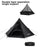 BLACKDOG BD-ZP003 Outdoor Portable Tent Hexagonal Pyramid Folding Tent Large Space Nature Hiking Camping Tourist Dinner Picnic Tent for 3-4 People - 5