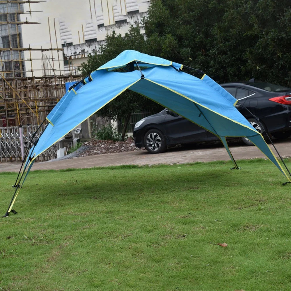 ZP-012 Pop Up Camping Tent  2-3 People Instant Automatic Opening Tent UV Protection Hiking Beach Sun Shelter - Blue - 3