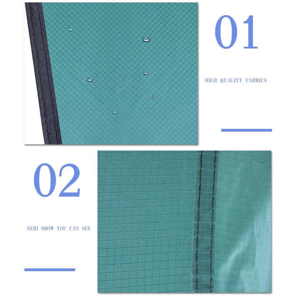 TM-0008 Camping Tarp Portable Waterproof Tent Multifunctional Awning for Outdoor Travel Hiking Picnic - Blackish Green - 7