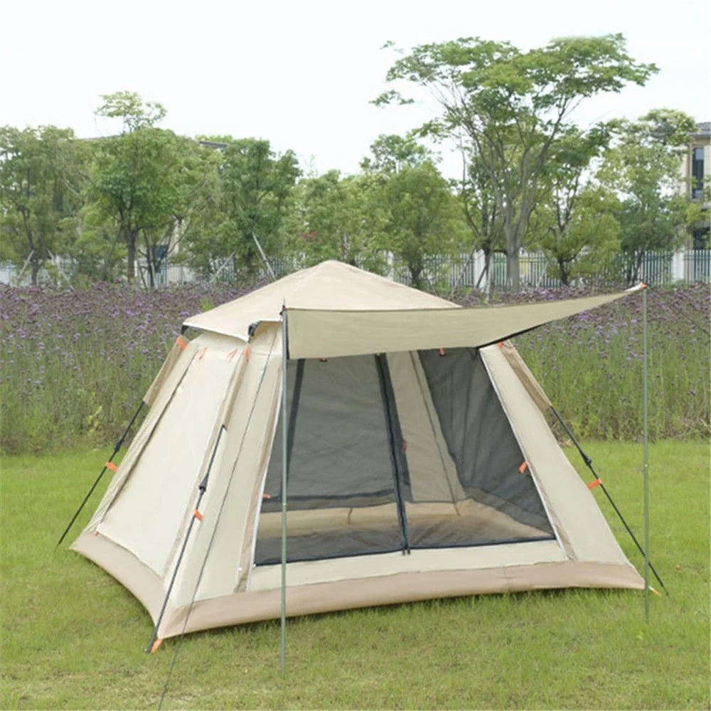 zp-085 Pop Up Tent Waterproof Outdoor 2-People Automatic Setup Instant Big Sun Shelter for Camping Hiking - 2