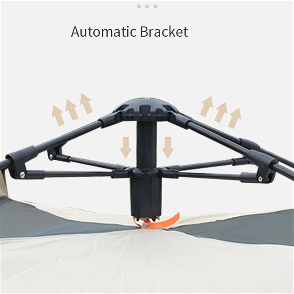 zp-085 Pop Up Tent Waterproof Outdoor 2-People Automatic Setup Instant Big Sun Shelter for Camping Hiking - 3