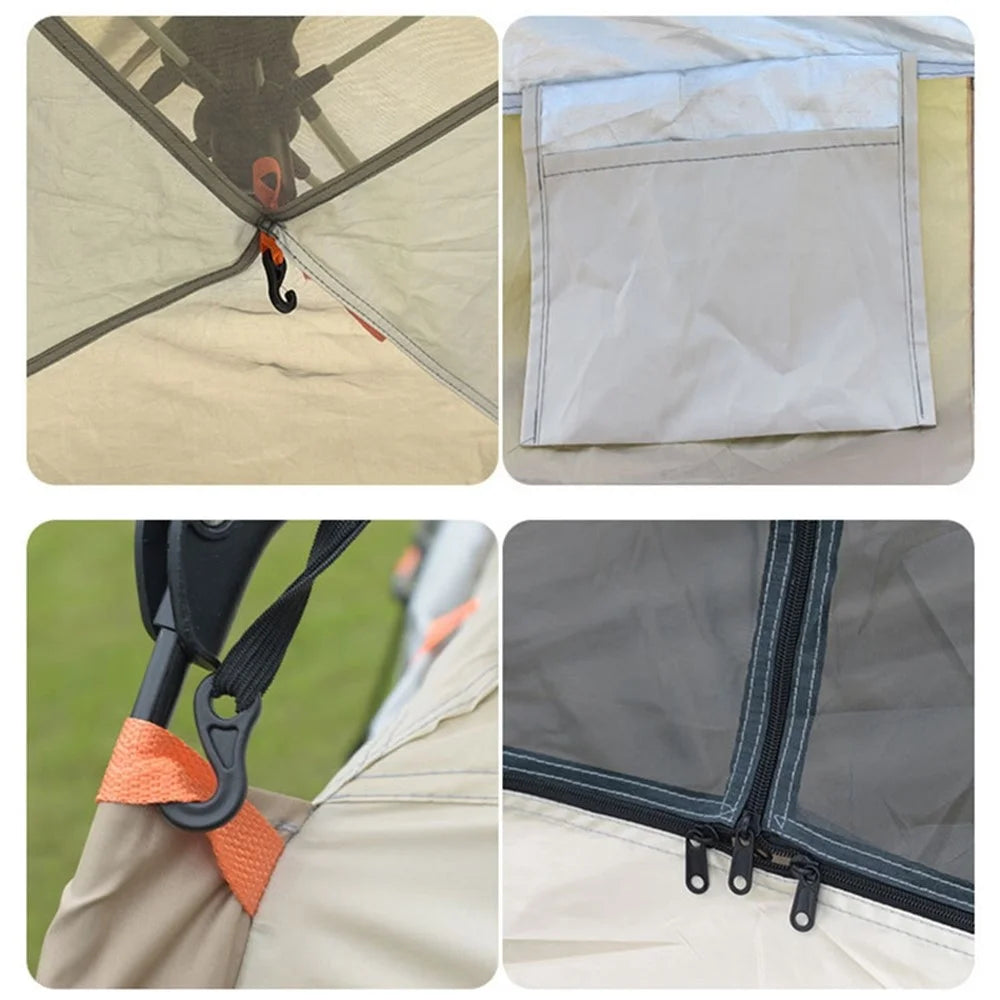 zp-085 Pop Up Tent Waterproof Outdoor 2-People Automatic Setup Instant Big Sun Shelter for Camping Hiking - 5