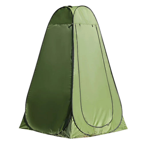 Portable Outdoor Tent Shower Toilet Dressing Room Folding Pop-Up Camping Tent for One Person, 120*120*190CM - Army Green - 1
