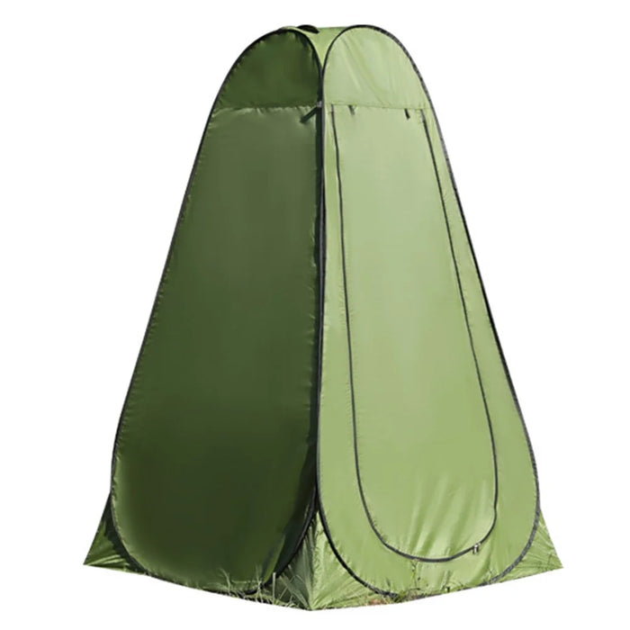 Portable Outdoor Tent Shower Toilet Dressing Room Folding Pop-Up Camping Tent for One Person, 120*120*190CM - Army Green - 1