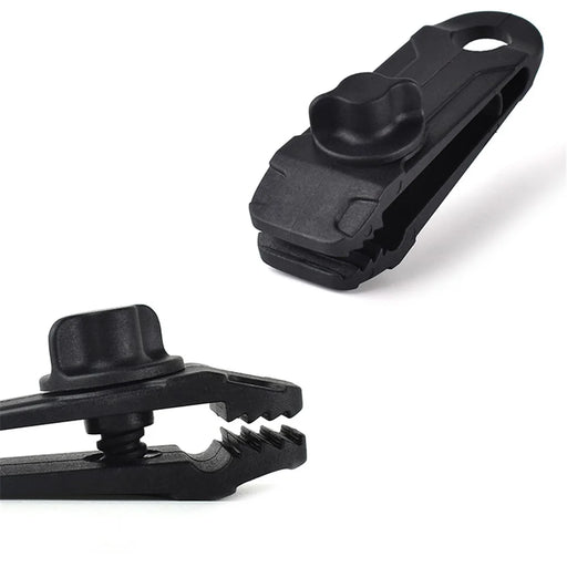 5Pcs/Set Outdoor Tent Canopy Tarp Clip Awning Windproof Fixed Buckle Clip for Camping Hiking - 2
