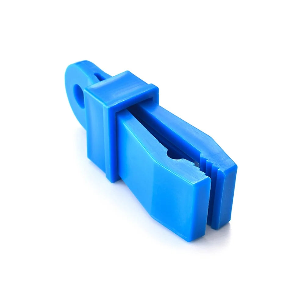 10Pcs/Set Awning Clamp Tent Trap Clip Tighten Lock Grip for Outdoor Camping Farming - Blue - 2