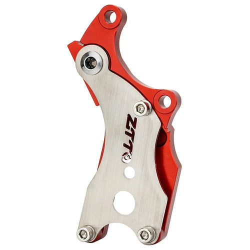 ZTTO Aluminum Alloy + Stainless Steel Bicycle Disc Brake Adapter Fixed Seat Post Adapter - Red - 1
