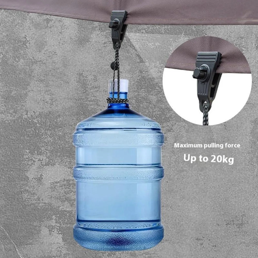 10Pcs Heavy Duty Tent Clamps Outdoor Windproof Tarp Canopy Plastic Clips - 4