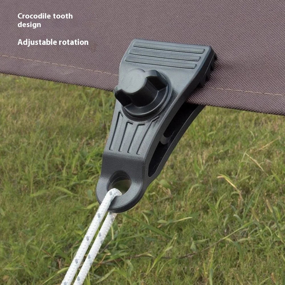 10Pcs Heavy Duty Tent Clamps Outdoor Windproof Tarp Canopy Plastic Clips - 5