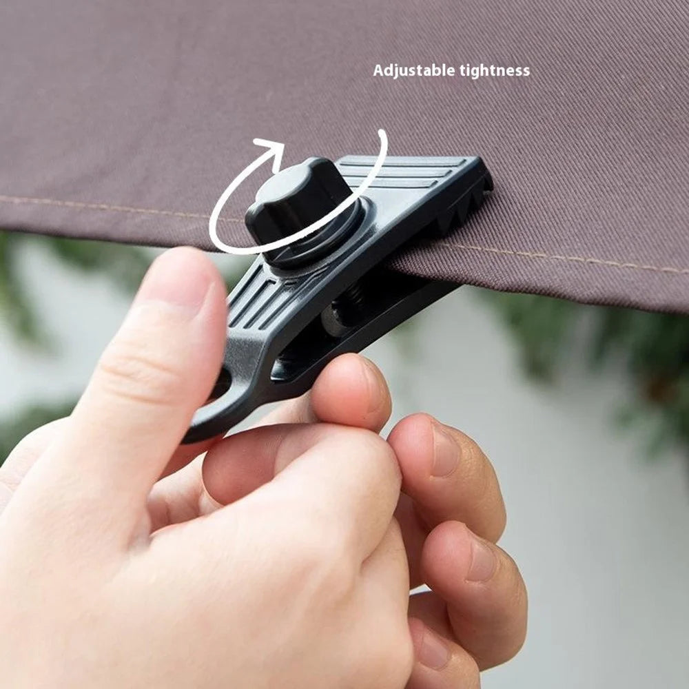 10Pcs Heavy Duty Tent Clamps Outdoor Windproof Tarp Canopy Plastic Clips - 6