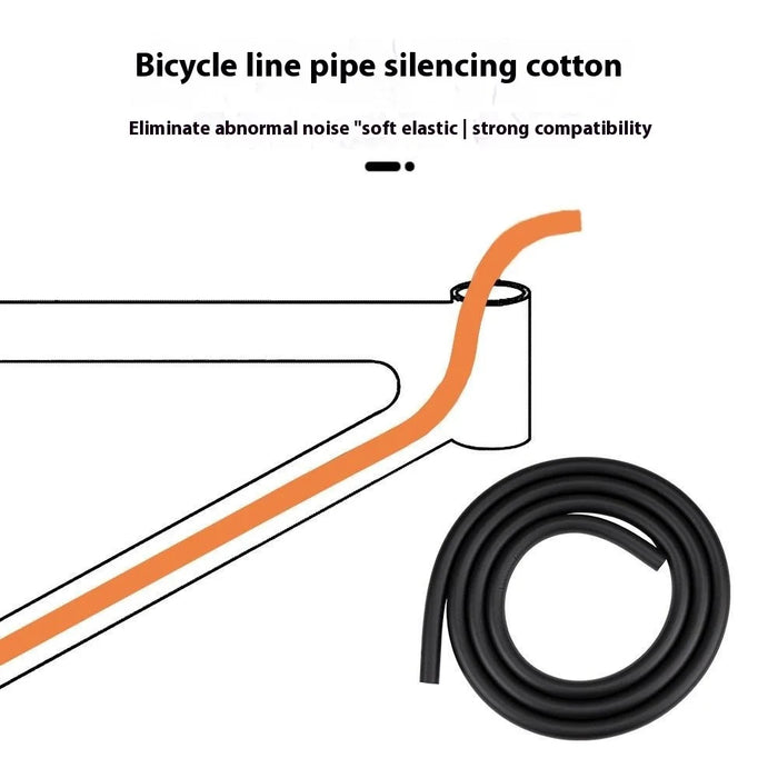 ZTTO 10m Bicycle Internal Cable Noise Reduction Foam Tube Anti Rattle Brake Shifter Cable Silencer - Orange - 3
