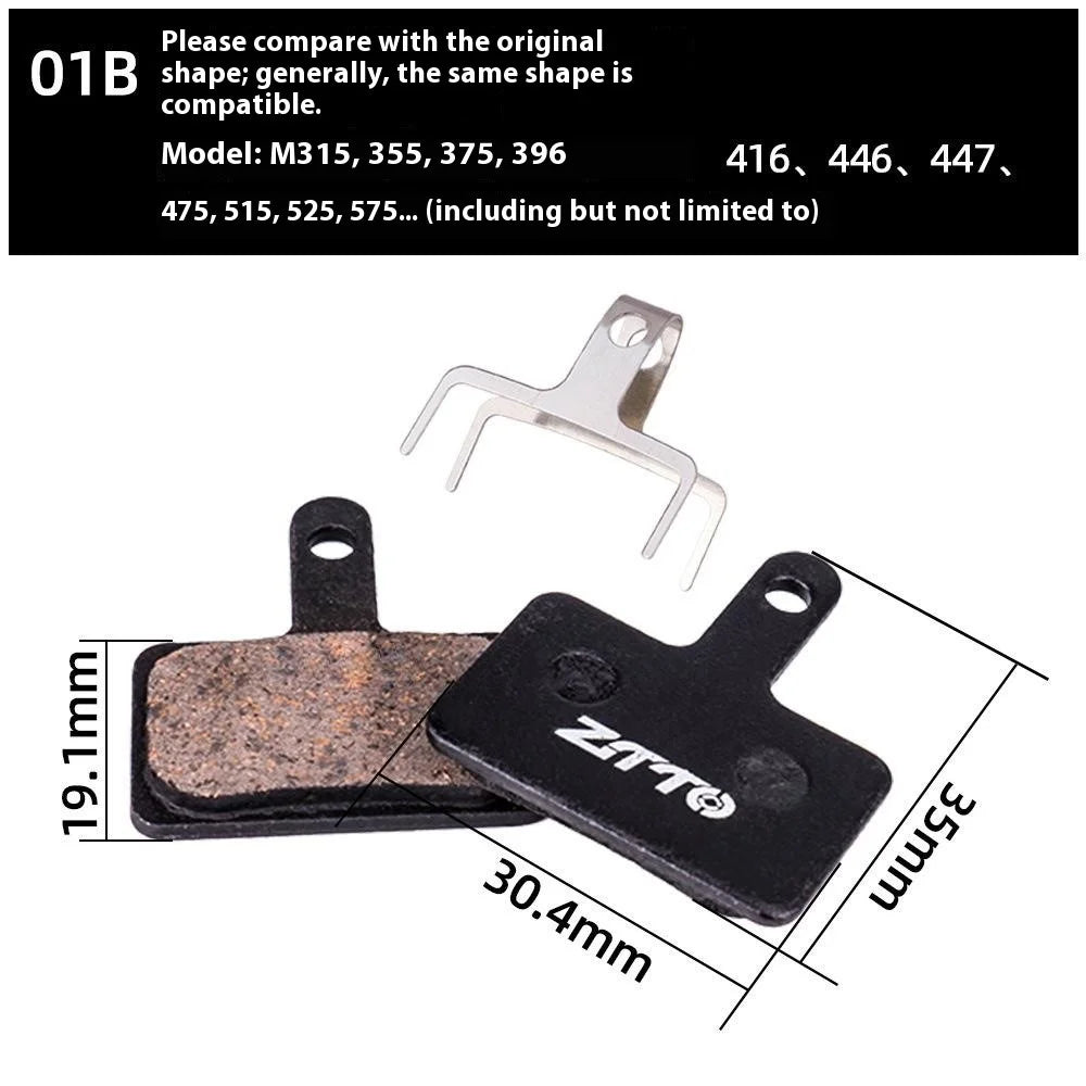 ZTTO 1 Pair For Mountain Bike Disc Brake Pads Semi-Metallic Resin BB5 Oil Disc Brake Shoes - MS-01B - 5