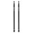 SHINETRIP A561 2PCS Telescoping Camping Tent Tarp Poles 4-Section Aluminum Alloy 80-220cm Telescopic Rods - Midnight Black - 1