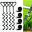 4Pcs Spiral Ground Anchor 40cm Stainless Steel Stakes with Fixing Straps for Camping Tent Trampoline - Black - 1