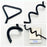 4Pcs Spiral Ground Anchor 40cm Stainless Steel Stakes with Fixing Straps for Camping Tent Trampoline - Black - 5