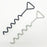 4Pcs Spiral Ground Anchor 40cm Stainless Steel Stakes with Fixing Straps for Camping Tent Trampoline - Black - 7
