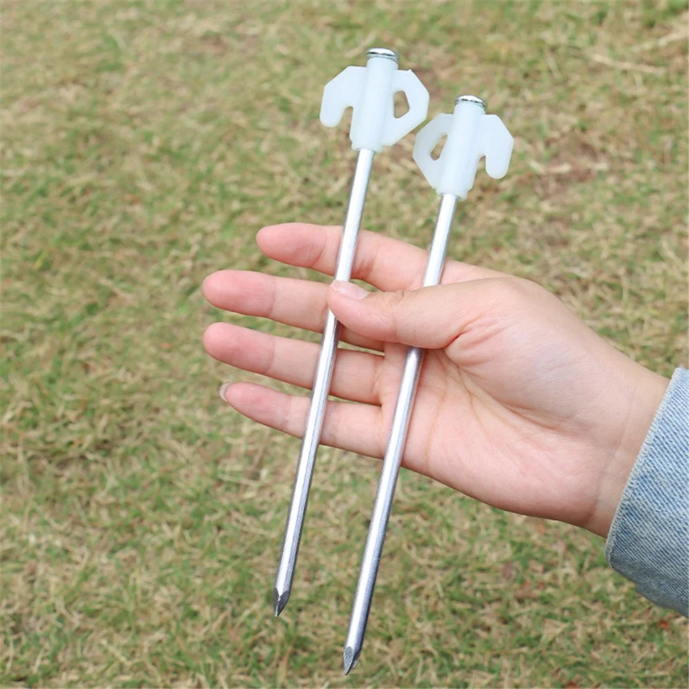 HALIN 5Pcs / Set 21cm Luminous Tent Nails PC + Steel Wind Rope Noctilucent Ground Nails - 3