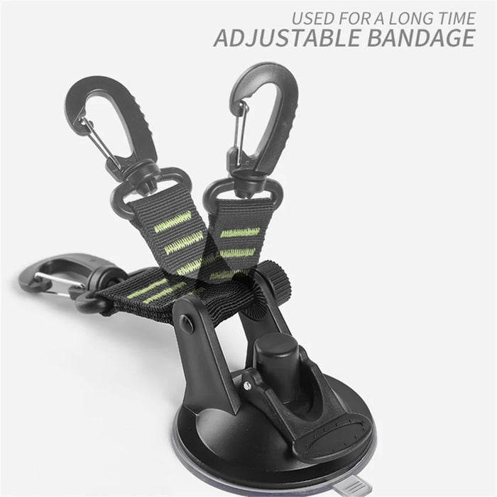 HALIN 4Pcs Car Side Awning Suction Cup Anchor Car Travel Camping Tarp Sucker Securing Hook - Green - 5