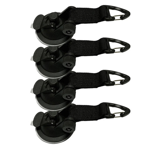 HALIN 4Pcs Car Side Awning Suction Cup Fixing Tool Outdoor Car Travel Camping Tarp Sucker Hooks - 1