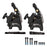 ZTTO Pro5.0 Road Bike Disc Brake Aluminum Alloy Hydraulic Brake Caliper - Black - 1