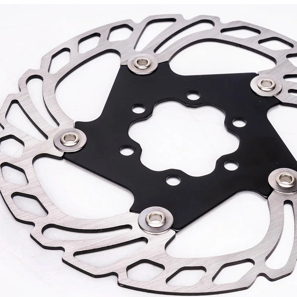 ZTTO FDDP2 Bicycle Floating Disc Brake Rotor for Mountain Bikes 6-Bolt Brake Disc - 140MM Black - 2