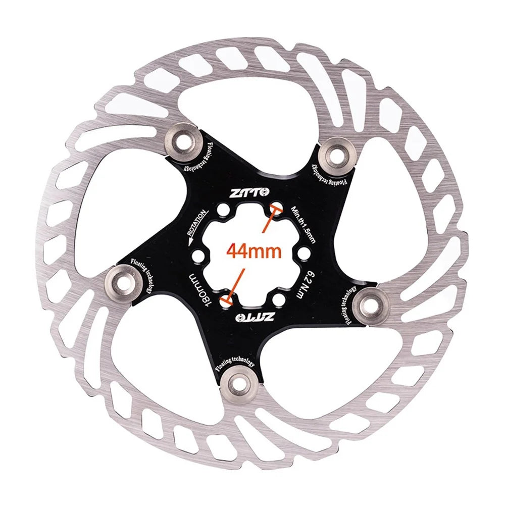 ZTTO FDDP2 Bicycle Floating Disc Brake Rotor for Mountain Bikes 6-Bolt Brake Disc - 140MM Black - 3